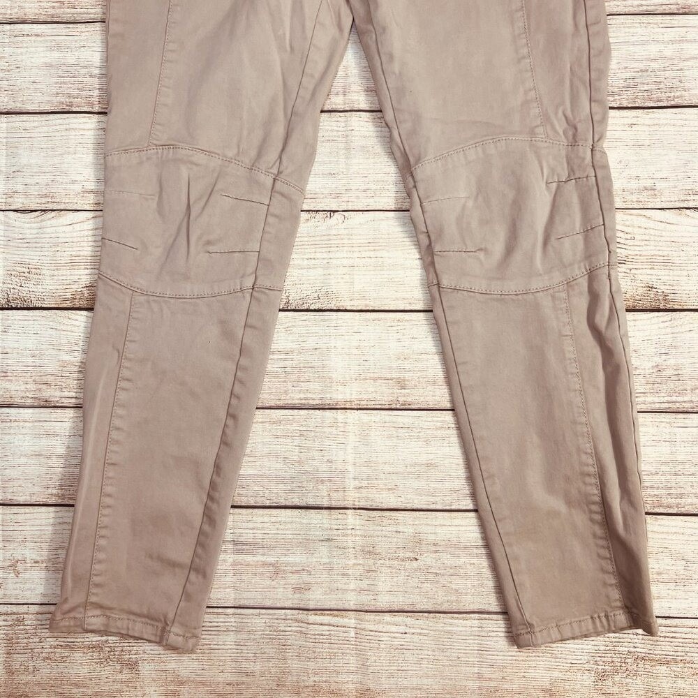 American Eagle Outfitters Tan Moto Jegging Ankle Super Stretch Pants Size 8 - Picture 12 of 13